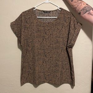 Leopard work blouse.